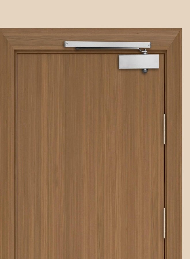 ALCOTT Door Closer for Home | Pelmet Door Closer with Holding Function | Door Closure for Wooden Doors - 5,00,000 Cycle Tested- Ideal for Door Weight Upto 80kg, SILVAR | DC80 Ext. (WP) PT - Image 1